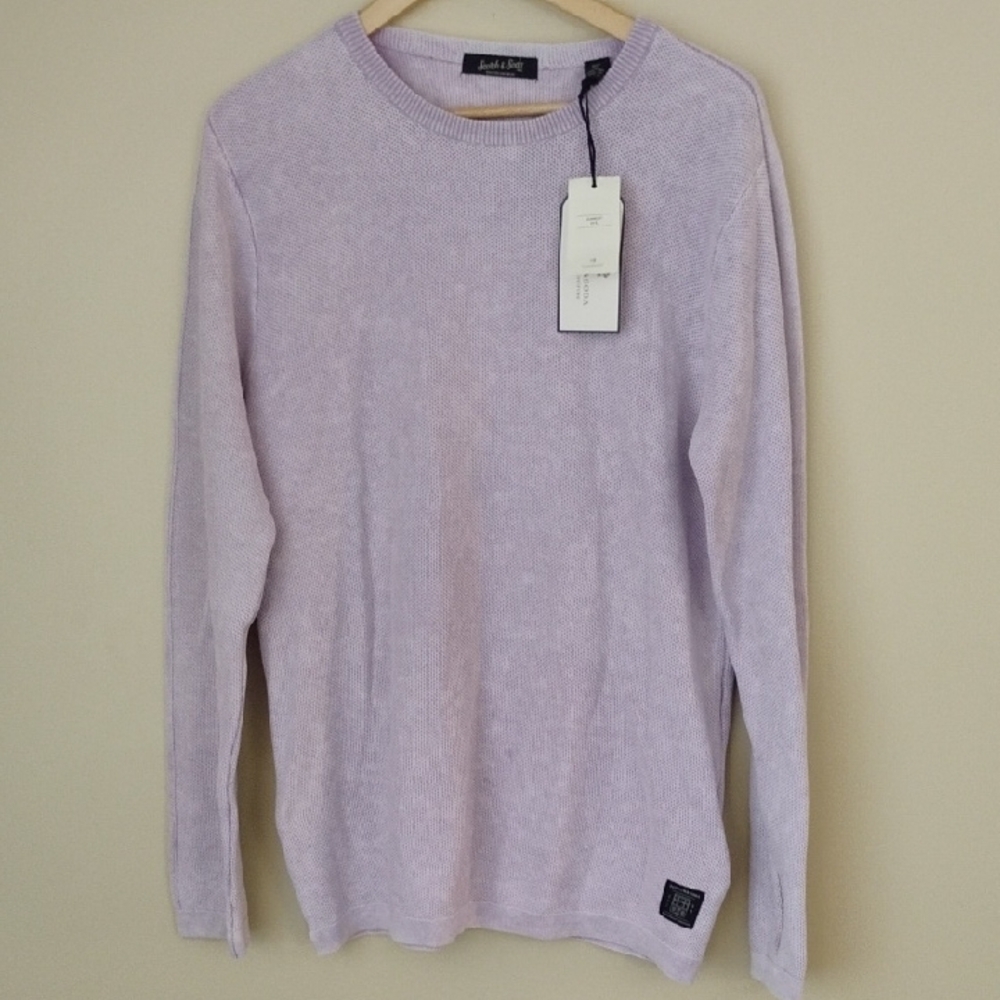 Scotch & Soda Men's Lavender Crewneck Sweater Size XL NWT